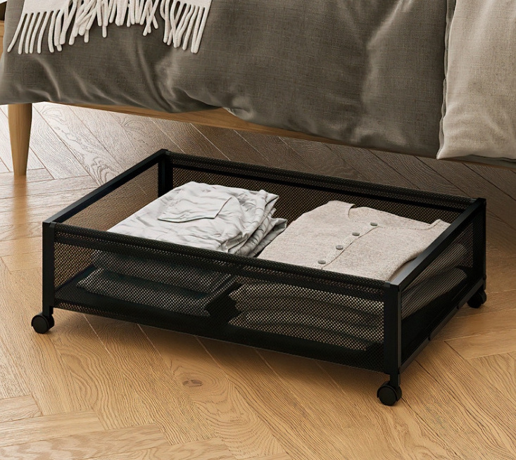 Large Under Bed Rolling Storage with Lid and Wheels Bedroom Storage Organizer for Clothes/Shoes Under Bed Storage