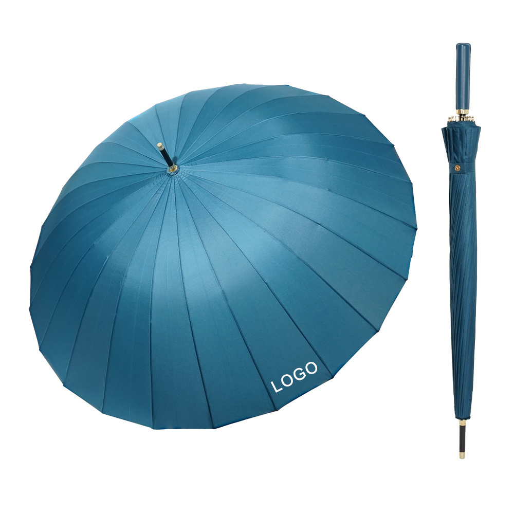 Wholesale Custom Logo Personality Sublimation Prints Promotional Windproof Double Layer Large Umbrella