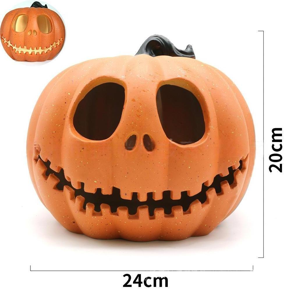 halloween decorations 2023 outdoor hanging string lights LED pumpkin lights waterproof Orange Jack-O lantern With LED battery