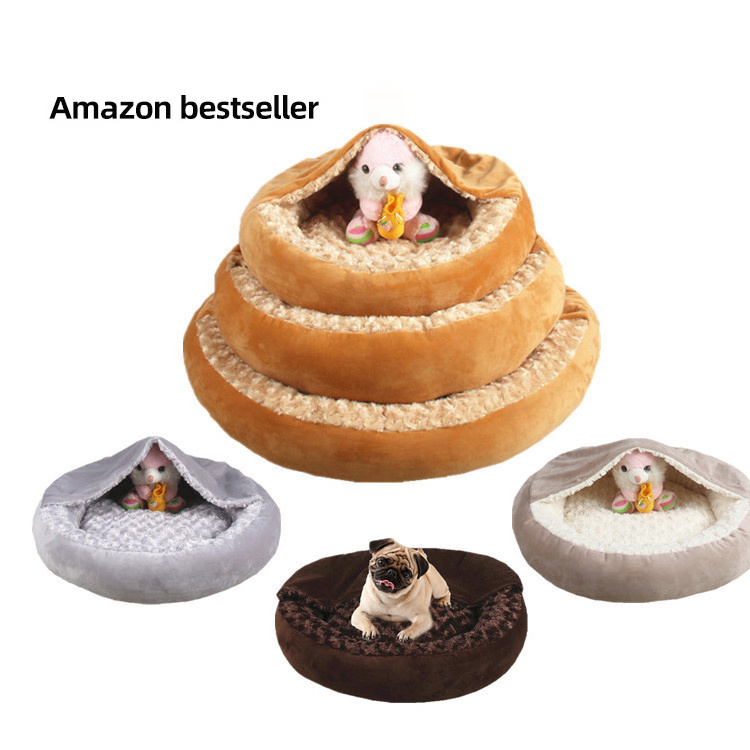 Tureda Manufacturer Wholesale Pet Beds Custom Calming Luxury Plush Travel Dropshipping Camping Cat Dog Beds