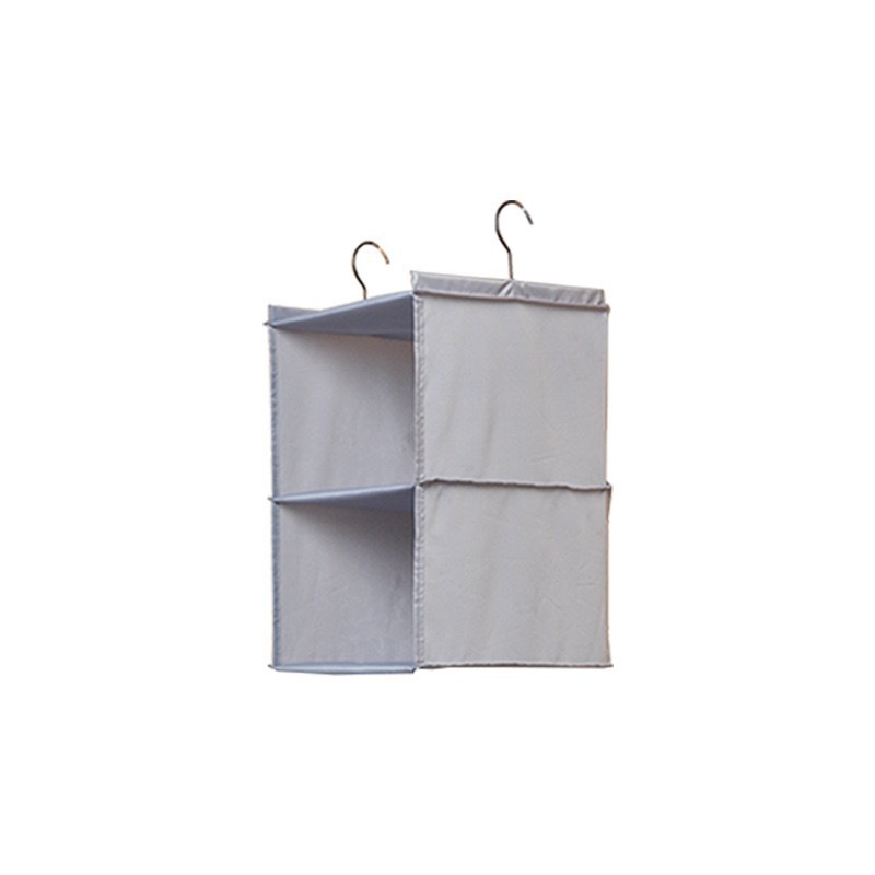 Hanging Clothes Storage Box Collapsible Accessory Shelves Hanging Closet 9 Side Mesh Organizer