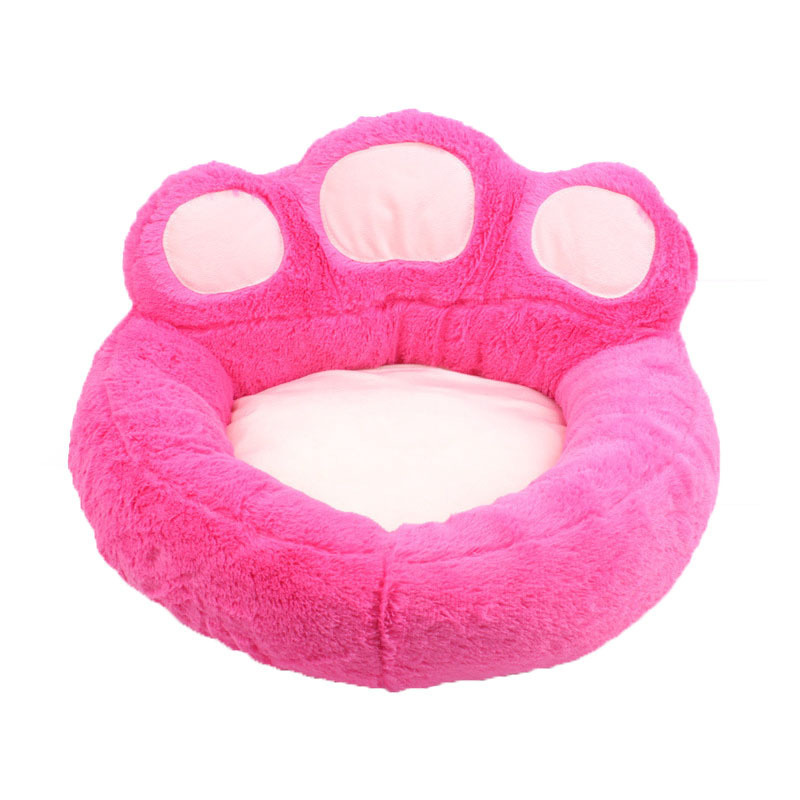 Pet Dog Cat Warm Bed Winter Lovely Dog Bed Soft Material Pet Nest Cute Paw Kennel For Cat Puppy Sofa Beds For Dogs Accessories