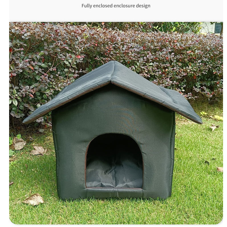 Waterproof Outdoor Pet House Thickened Cat Nest Tent Cabin Pet Bed Tent Shelter Cat Kennel Portable Travel Nest Pet Carrier