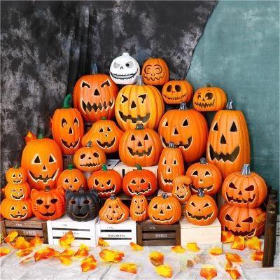 Jack O Lantern Pumpkins with Mist Maker, Light up Pumpkins for Halloween Party Home