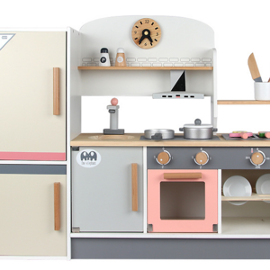 Wooden Children House Set Cooking Experience Boys Girls Refrigerator Kitchen Toys For Kids