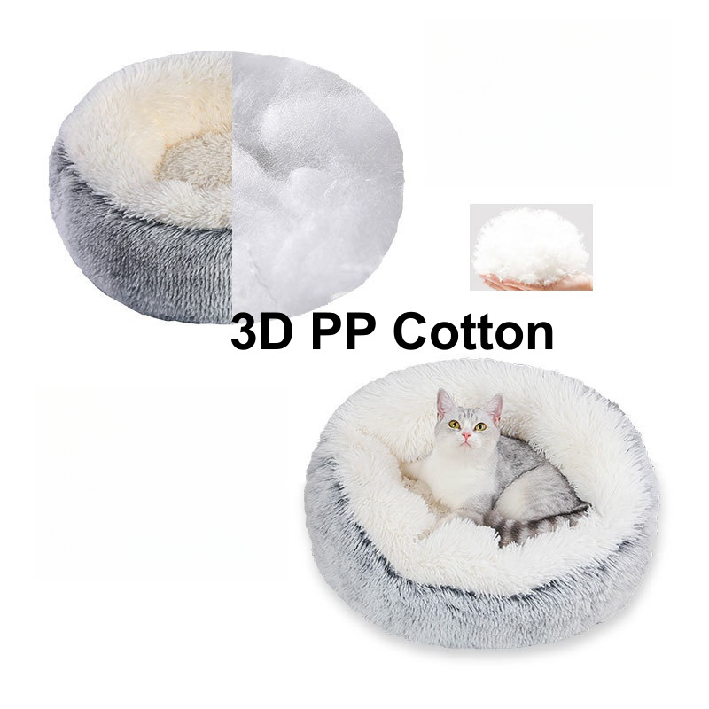 Customization Modern Ultra Soft High Quality Creative Washable Warm Indoor Long Plush Pet Bed For Dog And Cat