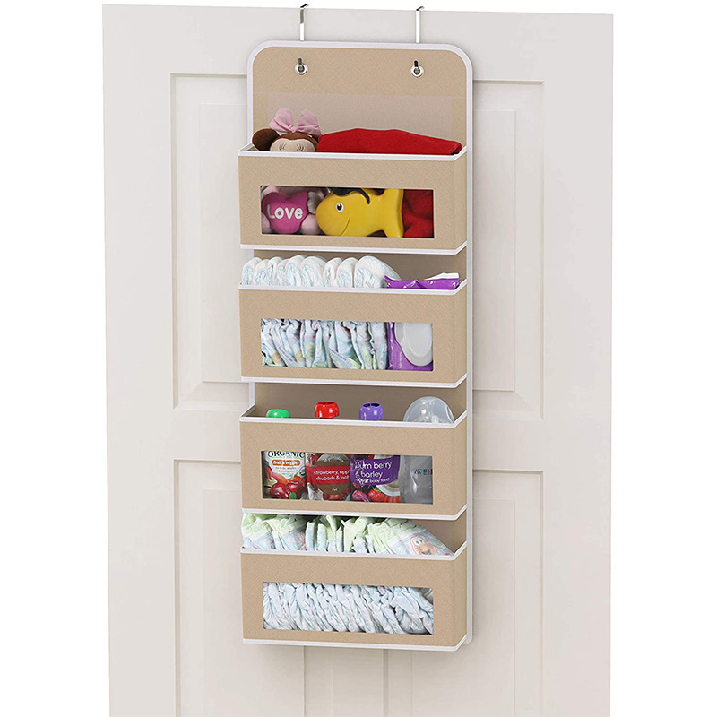 Hanging Storage Organizer Over The Door With Mesh Window For Living Room Bedroom Home Dorm Space Saving Bags