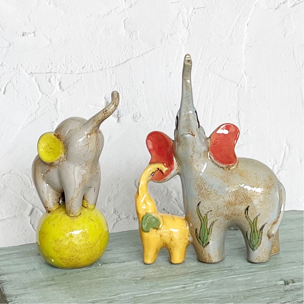 Good Quality New Items Cute Elephant Ceramic Sculptures Home Decor