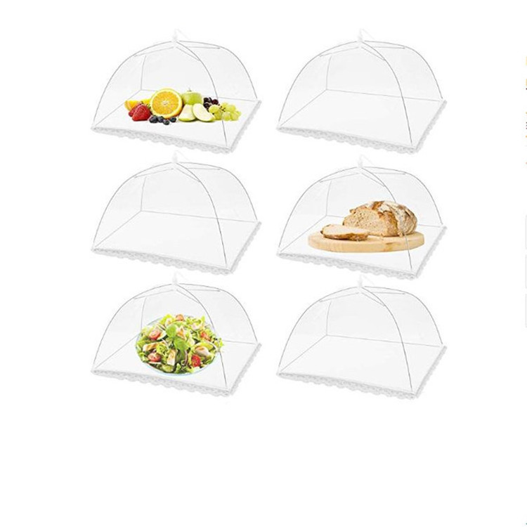 Collapsible Reusable Patio Bug Net Pop-Up Umbrella Screen Tents food cover mesh food tent for BBQ Picnics Parties Camping