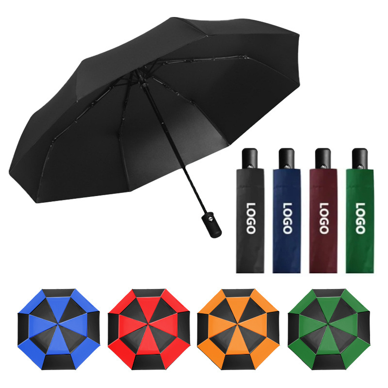 Wholesale Customize Light Parasol Rain Uv Semi-Automatic Custom Logo Golf Umbrellas Sun Folding Umbrella