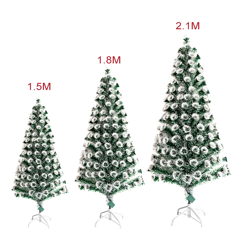 Hot Selling Automatic Quality Traditional Optic Fiber Christmas Tree With Metal Stand