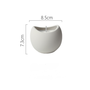 Luxury Wholesale Handmade plain ceramic candle stand able Top Dinner Decorative bulk candle holders