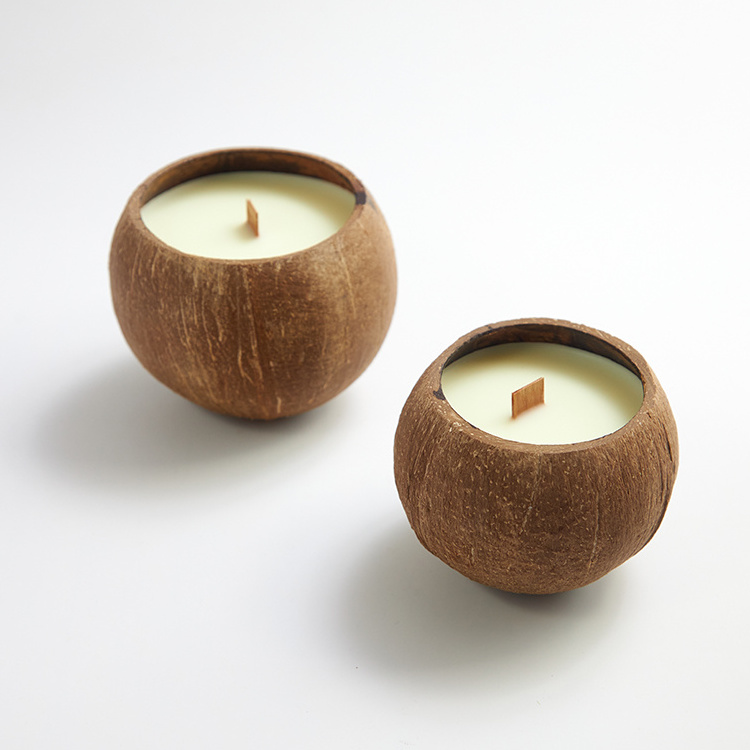 Support Customization Scents Soy Wax Coconut Shells Aromatherapy Candle Scented Candles