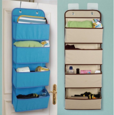 wall hanging storage box closet organizer cabinet hanging storage with Large Capacity Pocket For Bedroom