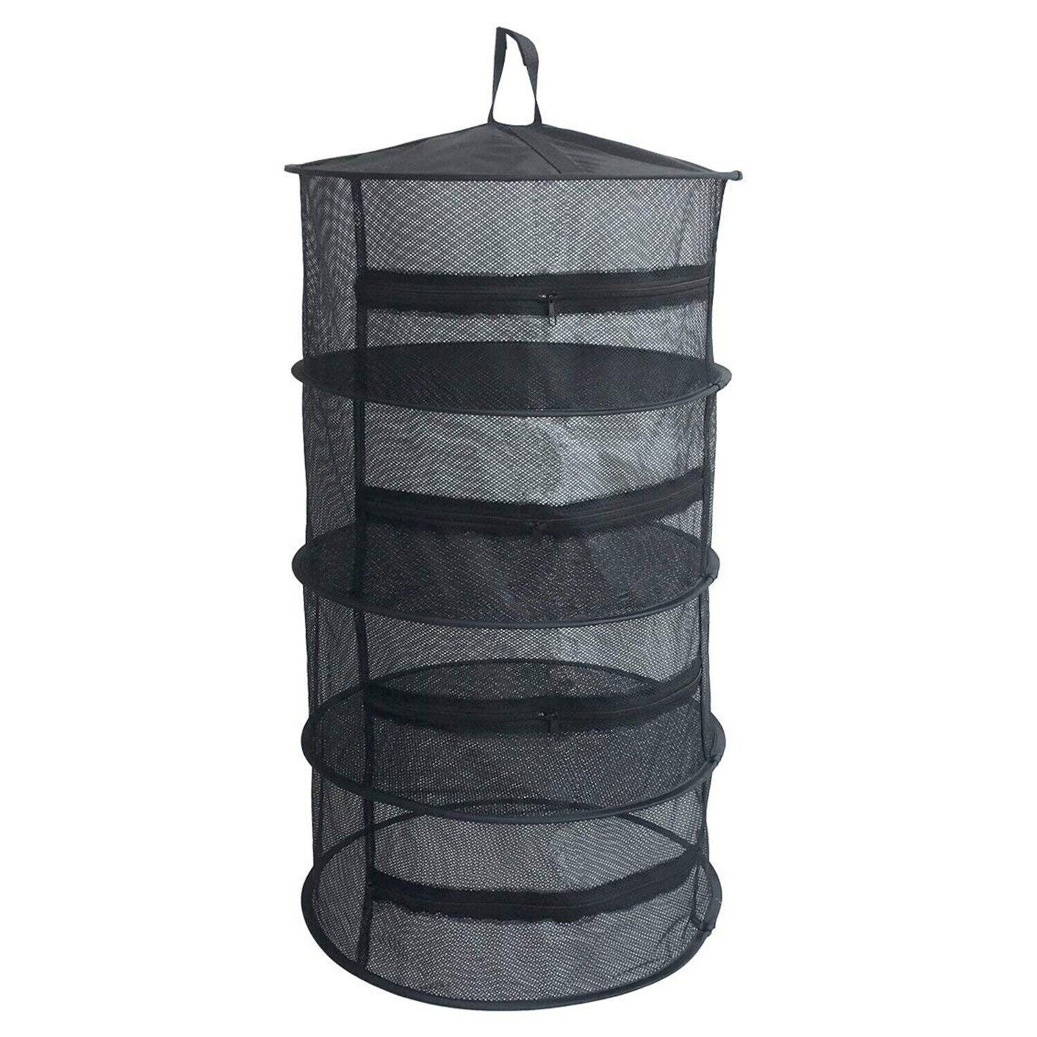 Hydroponic Hanging Growing Dry Rack 8 Tier Grow Herb Drying Net Tent Carry Bag