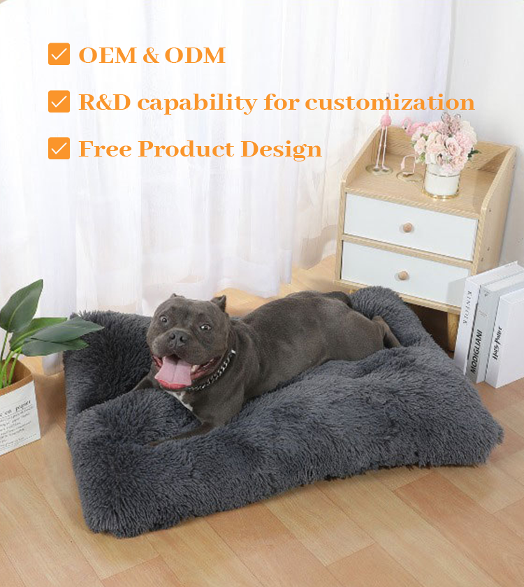 Wholesale New Design Fluffy High Filling All Seasons Calming Donut Pet Bed For Dogs And Cats