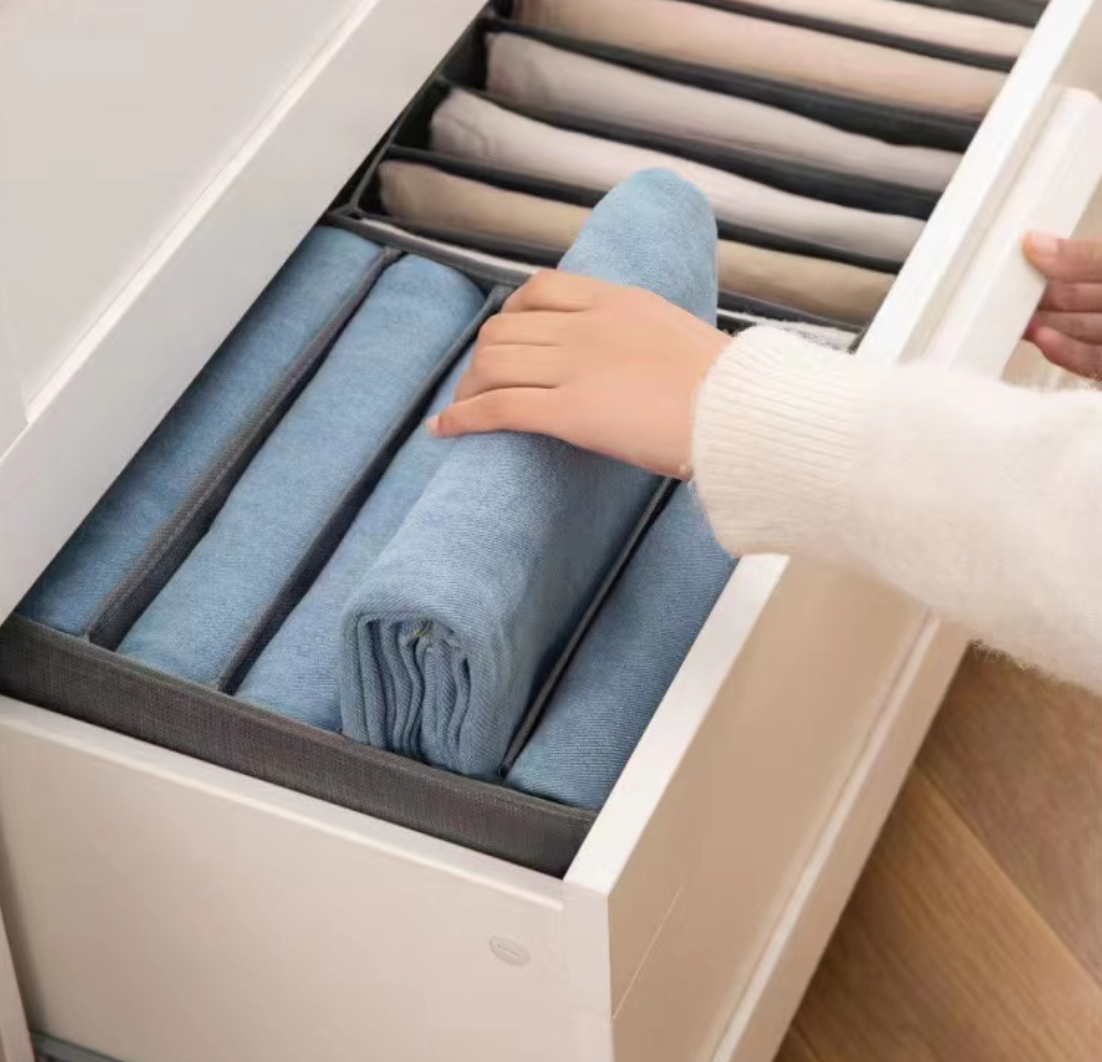 Clothes Storage Box Jeans Organizer Wardrobe Clothes Organizer For Underwear Socks T-Shirt Pants Organizers Storage Box