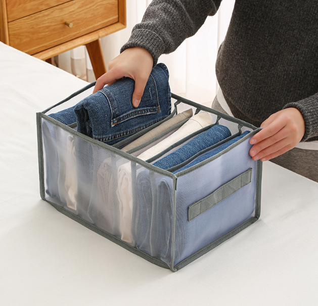 Foldable Washable Closet Storage Portable Wardrobe Clothes Organizer Baby Kids Clothes Travel Organizer Per Jeans