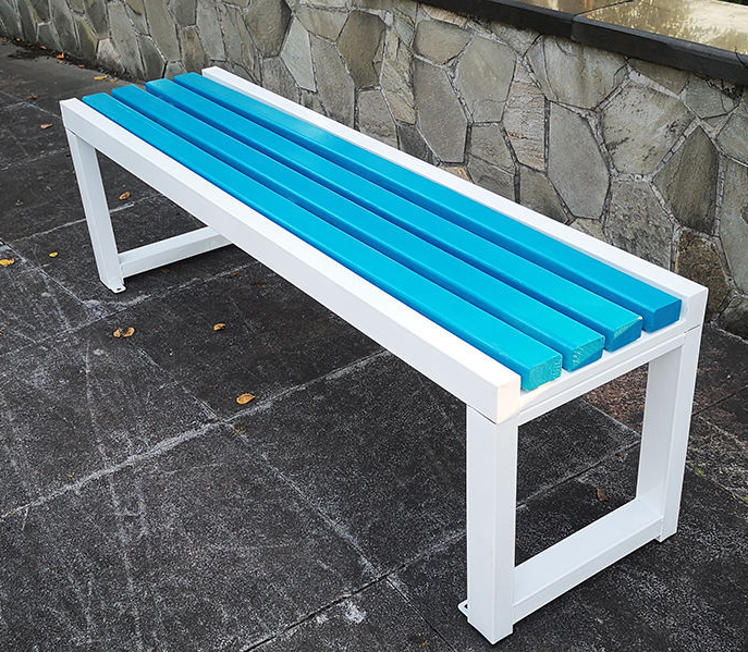 2022 popular park rest long bench chair for resting place waterproof wood long chair seat