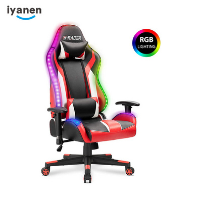 New Design Swivel PU Leather Ajustable Ergonomic Chair Gaming Chair Racing Office Comfortable Computer Game Chair