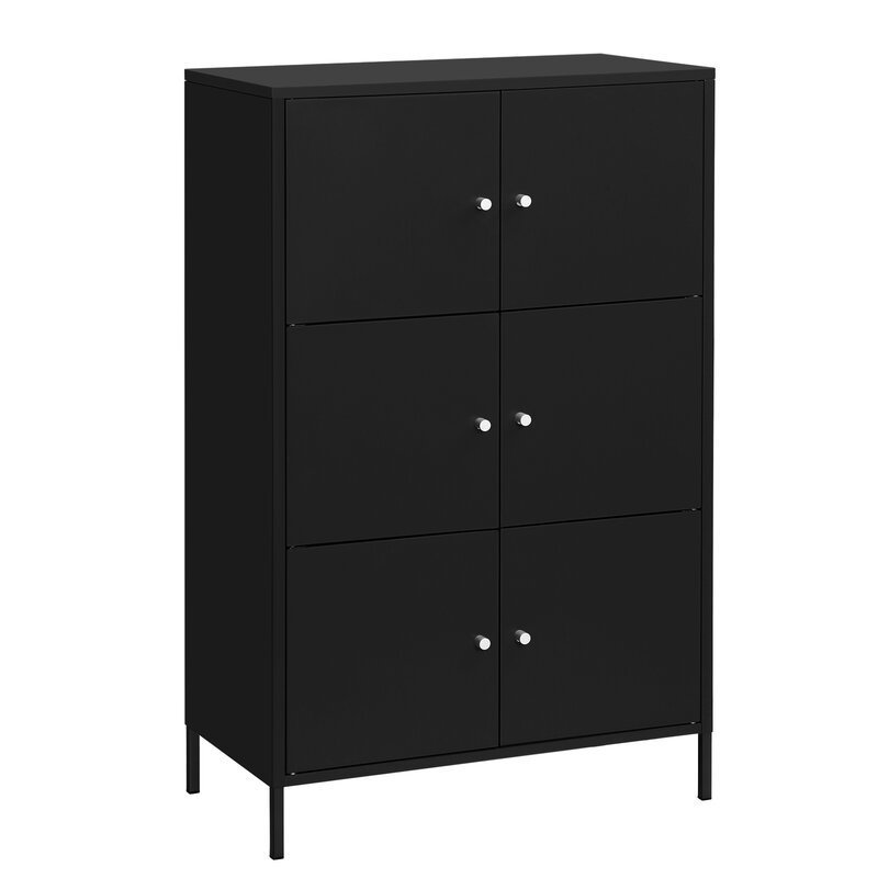 Home Living Room cabinet Furniture powder coating color Standing kids clothes toys 3 tier mini steel sideboard Storage Lockers