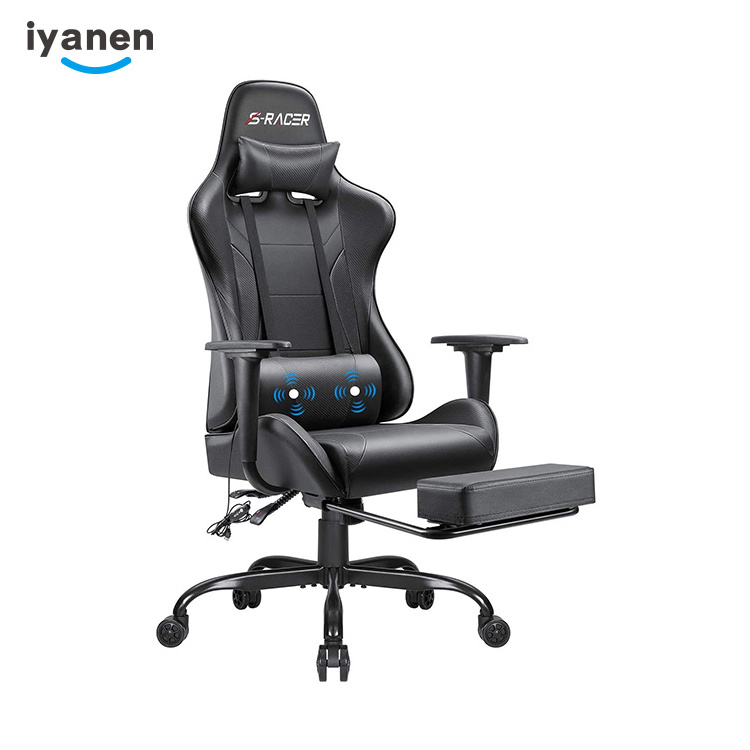 New Design Swivel PU Leather Ajustable Ergonomic Chair Gaming Chair Racing Office Comfortable Computer Game Chair