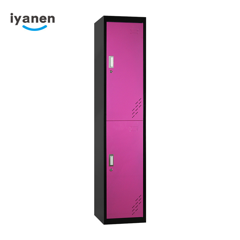 Steel furniture office sale 2 individual storage compartment key lockers with shelf