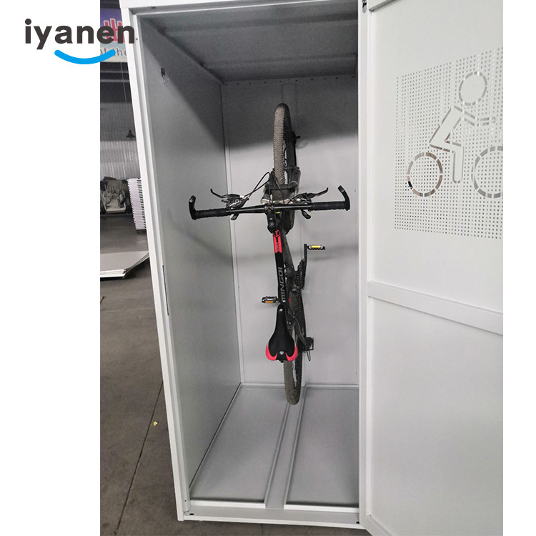 Hot sale good service modern garage waterproof metal tool bicycle cabinet steel bike storage locker