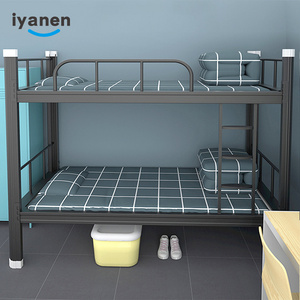 KD factory metal frame dormitory beds students college steel apartment bunk bed adult steel bunk bed price