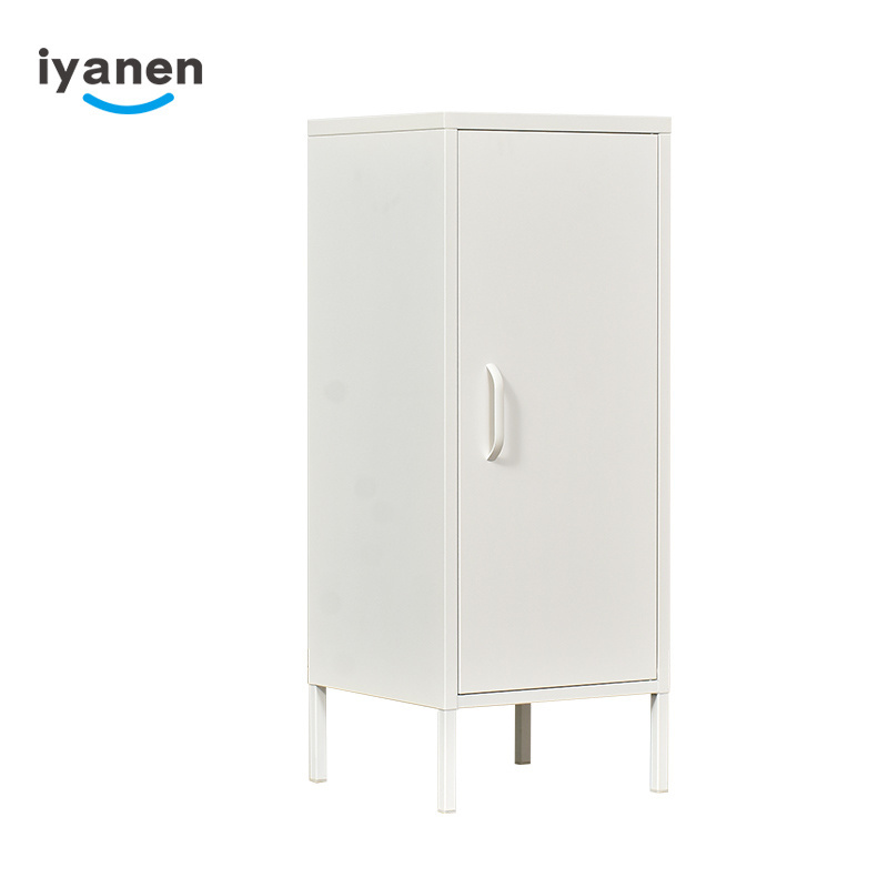 Disassemble four legs garden used  modern white home small toy storage steel cabinet