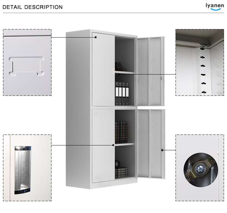 Office cabinet 2 door steel filing cabinet metal office filing metal storage cabinet cupboard