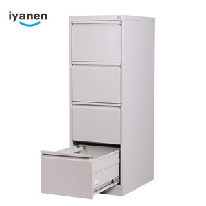 IYANEN office white A4 FC file storage vertical 4 multi drawer metal drawer cabinet steel filing cabinet