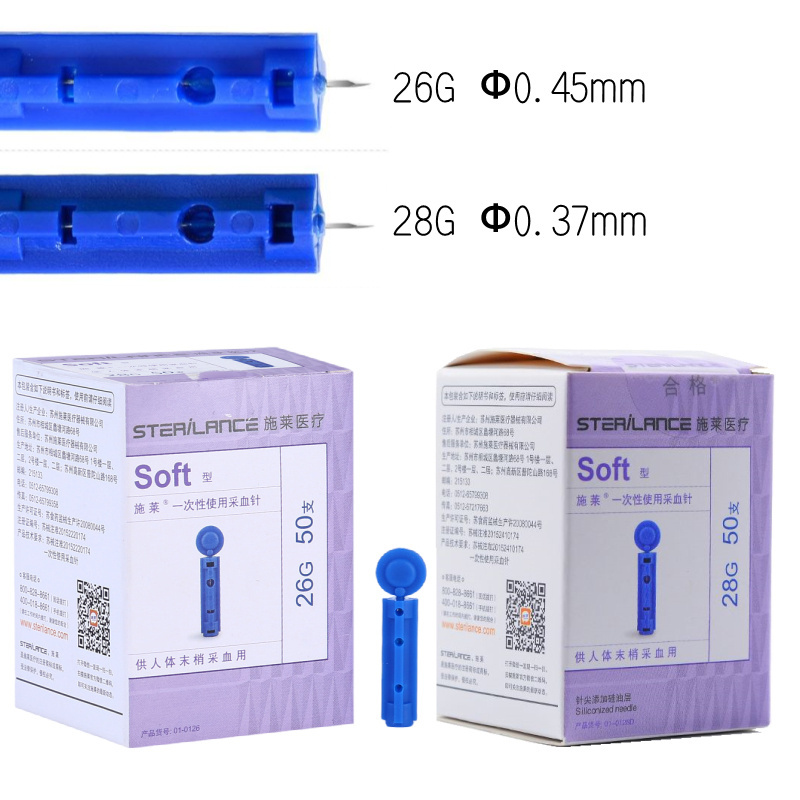 Wholesale 26-28G Blood Lancet Pen Disposable Needles 50pcs