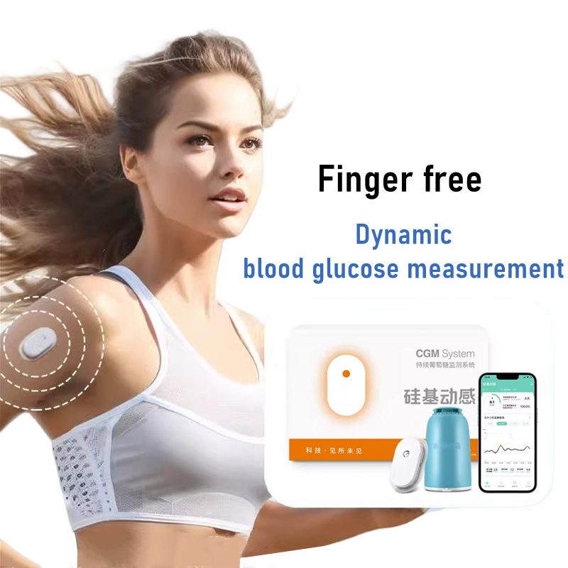 Sibionics CGM Continuous Glucose Monitoring Sensor Blood Glucose Meter 24h Real Time Monitoring Tester Diabetes