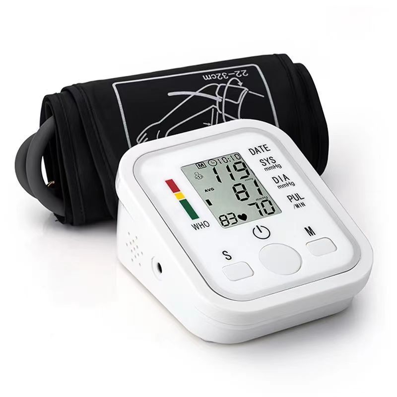 Digital Arm Blood Pressure Meter 32cm Cuff Medical Automatic Pressure Monitor