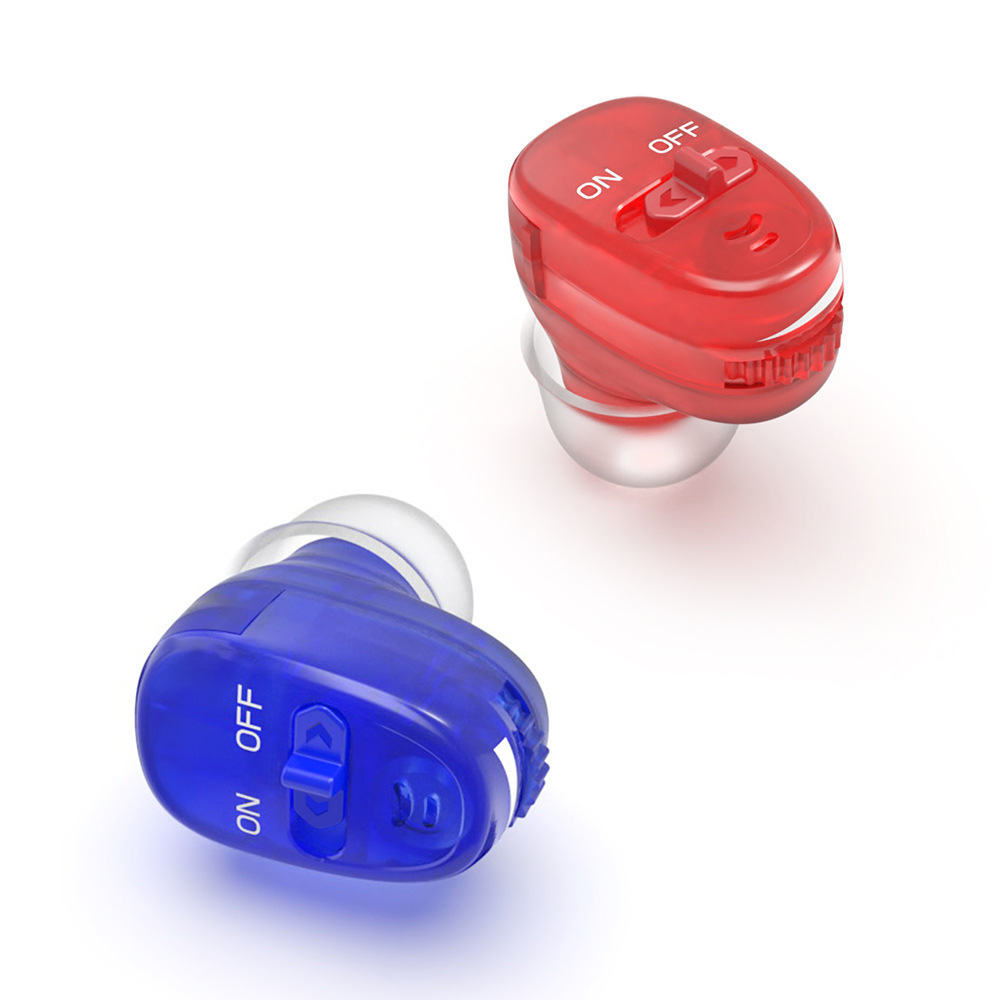 Medical ITE In the ear mini hear aid hearing aids for deafness ear hear aid Beige Red Blue