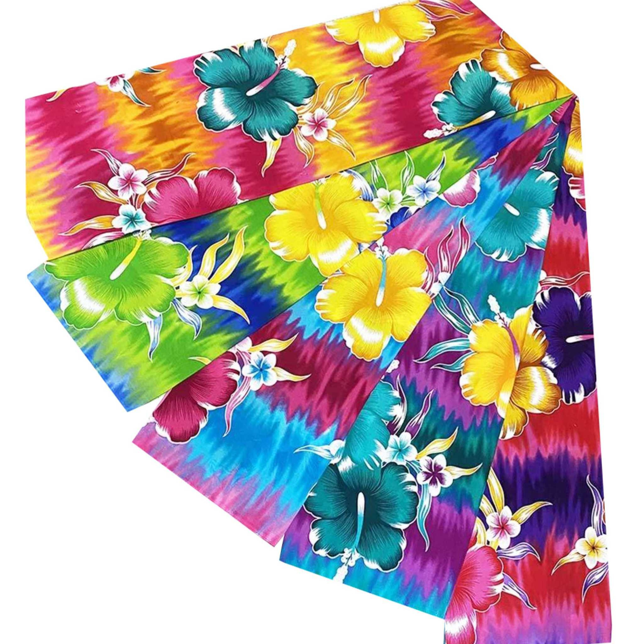 Hawaiian Floral Sarong/Pareu  Beach wear, gift, luau sarong.