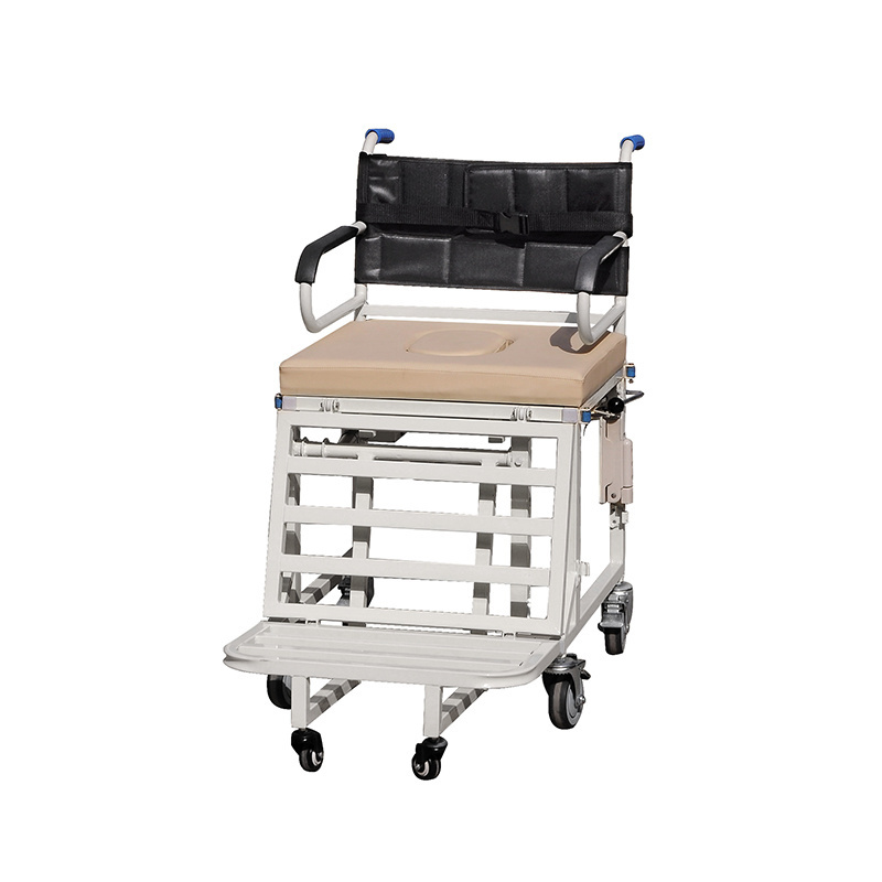 Multifunctional Hospital and Home Care Medical Nursing Manual Transfer Wheelchair Bed