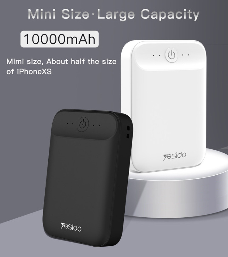 Yesido High Capacity Portable Mini 1000Mah 2 Micro Usb Charger Mobile Power Bank