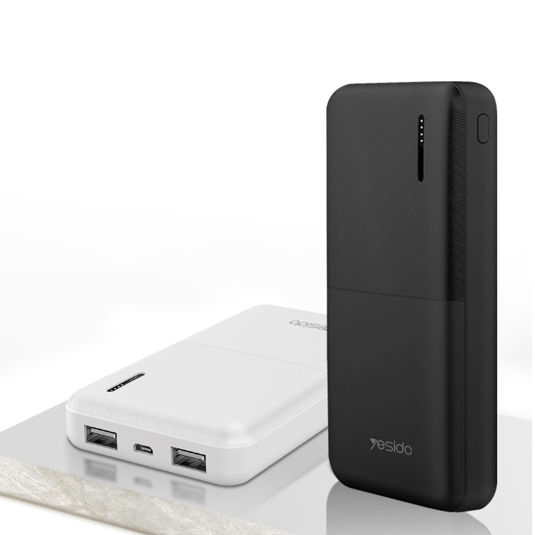 China Supplier High Capacity 2 Usb Port Powerbank Portable Mobile Phone Power Bank 10000Mah