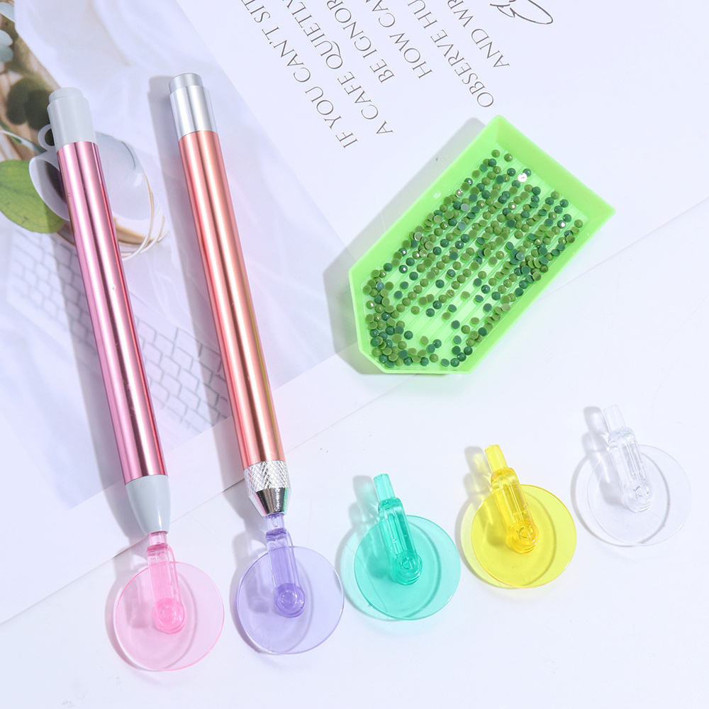 Colorful 5D Diamond Painting Pen Scroll Wheel with Adhesive Tape Set ,Diamonds Picker Roller for DIY Craft Diamond Painting Tool