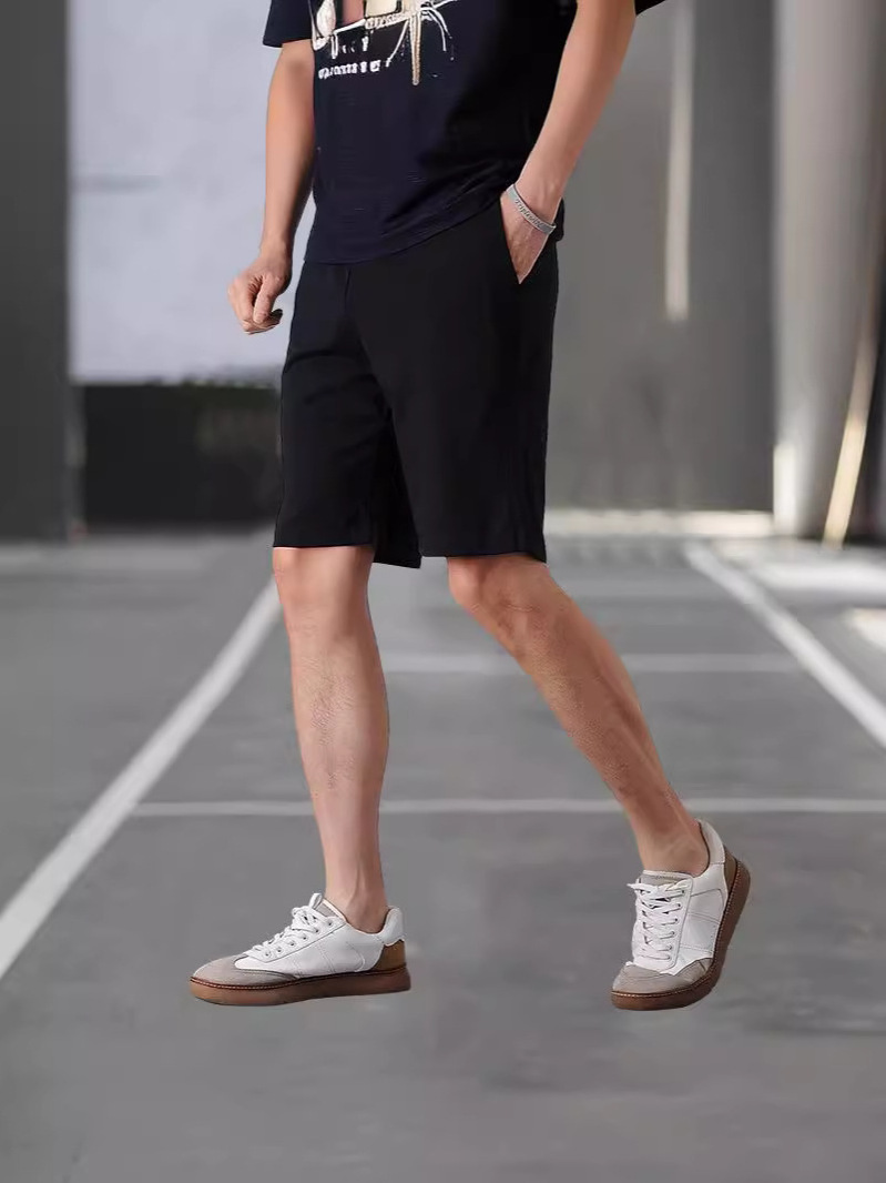 2024 Summer New Quick Drying Casual Shorts Men's Plus Size Loose Cotton Stretch Lightweight Men Football Basketball Shorts