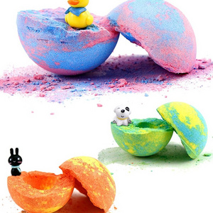 OEM  Fizzy Fun fragrant bath salt toys inside mixed colors essential oil bath ball bubble bath bombs