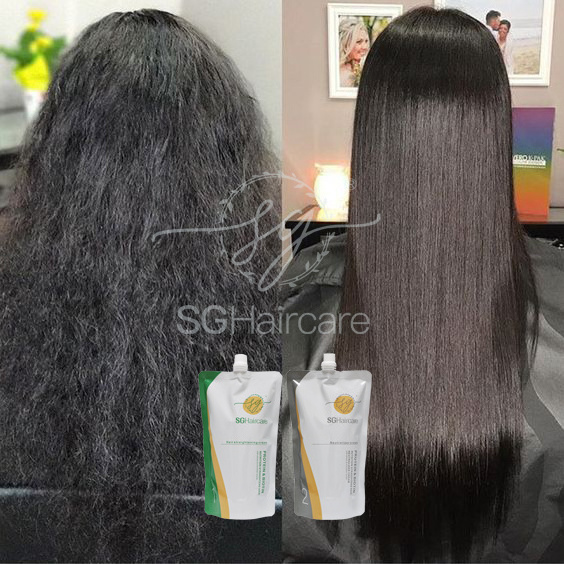 Long Lasting Smooth And Shine Best Permanent Keratin Collagen Hair Rebonding Treatment Hair Straightening Perming Cream