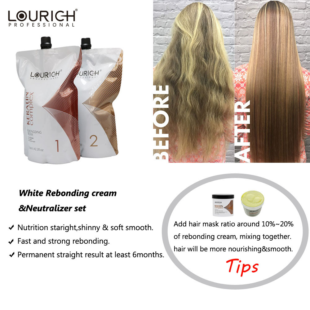 Salon Hot Perming Rebonding Cream Permanent Hair Straightening Cream keratin permanent hair straightening cream