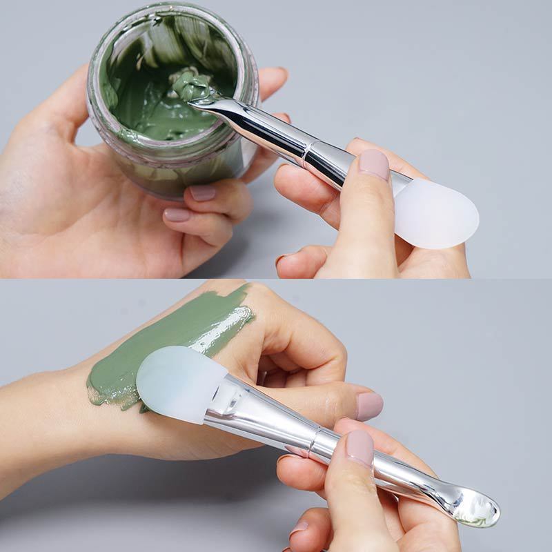 Professional Beauty Silicone Applicator Face Mask Brush Vegan Face Mask Brush For Makeup Spatula Spoon