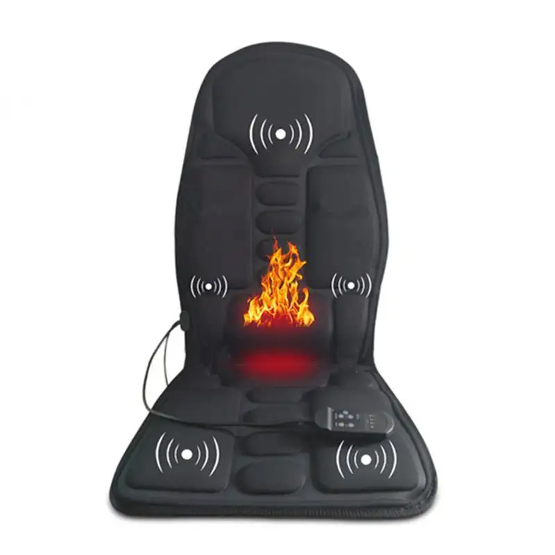 Electric portable buttocks massage mat home car seat cushion massager back neck heated massage cushion chair