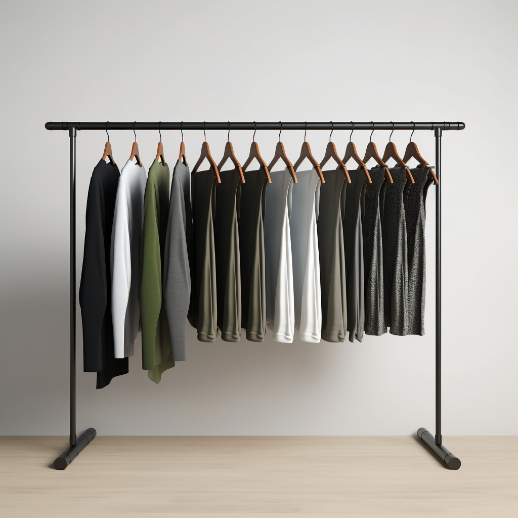 High Quality Hook Metal Stainless Steel Hanging Clothing Rack For Shop Metal Clothing Rack Industrial Clothes Display Stand