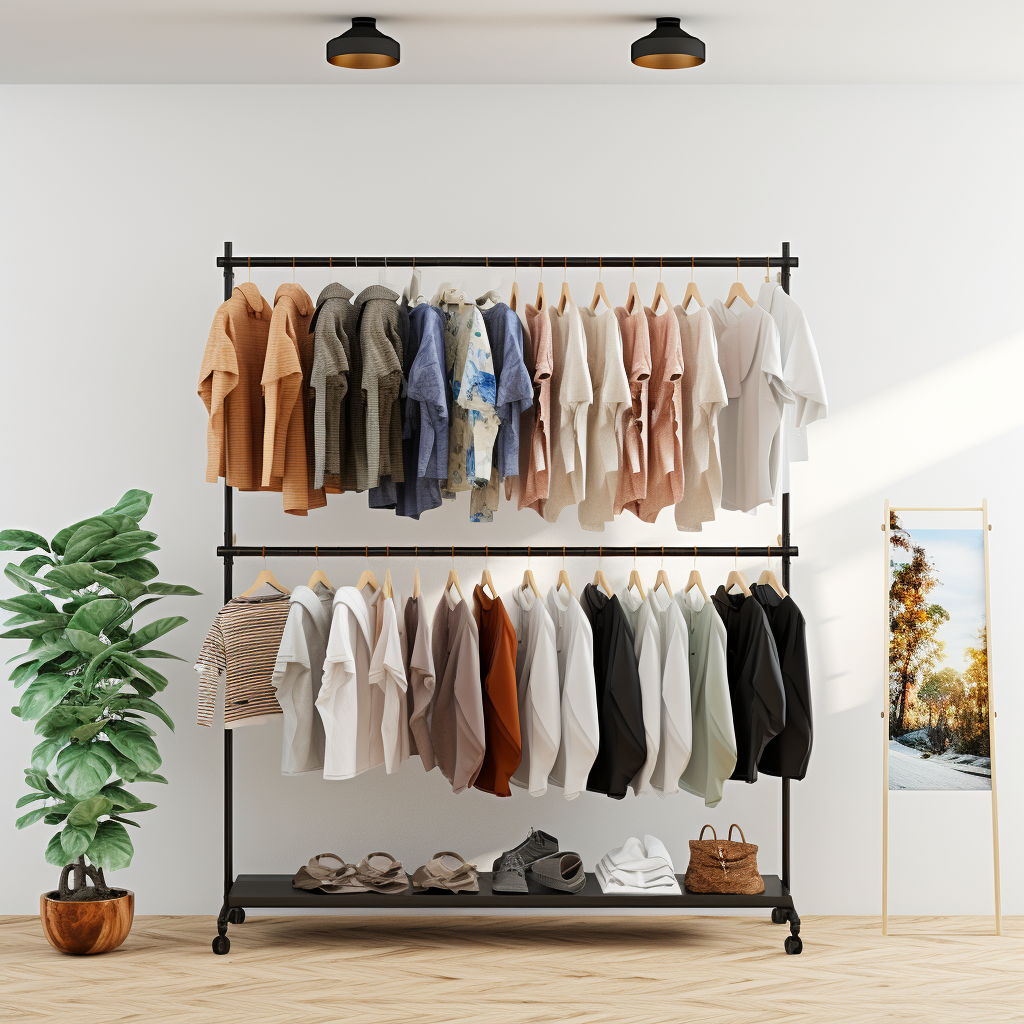 High Quality Custom Wall Clothing Racks For Store Clothes Drying Rack Wall Mounted Clothes Display Rack Wall