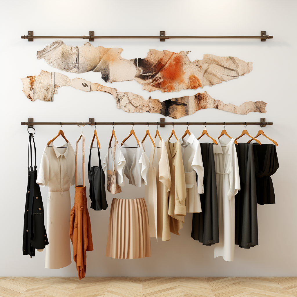 Customized Wooden Retractable Clothing Rack Outdoor Clothes Drying Rack Metal Rack For Clothing Display Wall